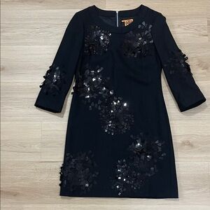 Tory Burch Black Sequin Dress